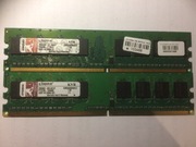 2x Pamięć RAM Kingston DDR2 512MB 533MHz