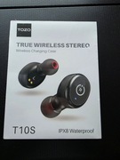 Nowe Słuchawki bezprzewodowe BT Tozo T10S, Folia 