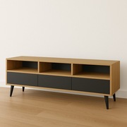 Komoda szafka rtv dąb antracyt