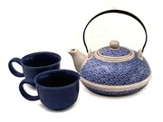 Zestaw do parzenia herbaty/kawy: czajnik/imbryk + dwie filiżanki *NOWE*