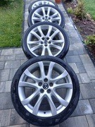 Opony letnie 225/45/R19  na aluminiowych felgach do Mazda 6, CX5 i innych.
