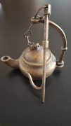 antyczna lampa naftowa z brązu lata 1900-1910