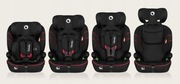 Fotelik samochodowy Lionelo Levi I-Size (9-36 kg) czarno-czerwony