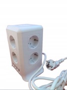 Wieża zasilająca Tower Power Strip – 8 gniazd AC i 4 porty USB