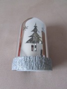 lampka nocna świąteczna święta Boże Narodzenie choinka renifer srebrna