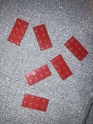 LEGO UŻYW: 3020 płytka / plate 2x4, ciemny czerwony / dark red