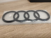 Emblemat znaczek audi grill czarny połysk 273mm