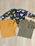 Koszulki chłopięce długi rękaw ZARA longsleeve z kieszonką Disney 110/116