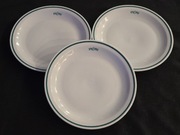 Talerze duże obiadowe płaskie 3 szt Konsumy Lubiana prl retro vintage 