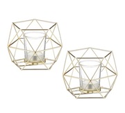 Nowoczesne świeczniki geometryczne 