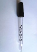 Pipeta precyzyjna, szklana - zakraplacz. 8 szt. 