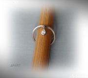 Pierścionek srebrny APART z cyrkonią r. 19 * (Ag) próba 925 z METKĄ