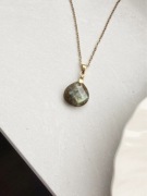 naszyjnik labradoryt labradorytem stal nierdzewna chirurgiczna stali