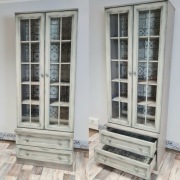 Kredens z Kaflami Shabby Postarzany Vintage