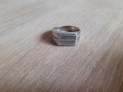 Stary sygnet srebro Warmet Sopot Jantar KG1 