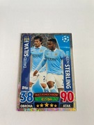 David Silva & Raheem Sterling Duet Pomocników Match Attax 2015/16