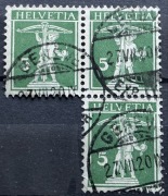 Szwajcaria, HELVETIA, Mi.113 x 3 szt