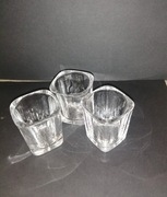 grube kwadratowe kieliszki do shotów wódki 3 szt 