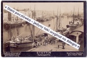 SZCZECIN STETTIN Widok na port od prawego brzegu Odry, piękna foto 1898
