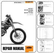 2018 KTM 450 EXC XC-W Six Days Instrukcja napraw Worshop Repair Manual 