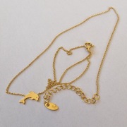 Celebrytka srebro pozłacane pr 925