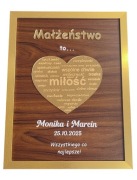 Ramka dla Państwa Młodych, prezent, ślub , wesele, 40/30 