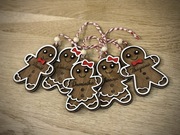 Dekoracja drewniana bombka piernik 3D personalizowane imię oryginalny