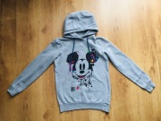 Bluza damska młodzieżowa z kapturem DISNEY Myszka Mickey, szara, rozm. S