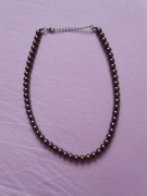 Nowy naszyjnik brązowe korale perły 47cm