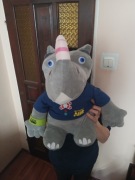 Rogatek maskotka kolejowe ABC duża 50cm 