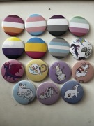 Przypinki lgbtq queer bi gay pan szczurki proud lgbt