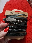 Rzemykowe bransoletki regulowane 6szt Nowe