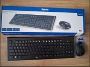 Zestaw Hama bezprzewodowej myszki i klawiatury Cortino