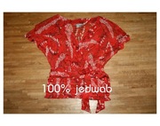 ZARA jedwabna bluzka, kopertowa roz. M (38) 100% jedwab