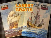 2x Mały Modelarz - Santa Maria + Mayflower