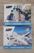 Cobi LOT figurki 1406 + samolot pasażerski 1402, nowe