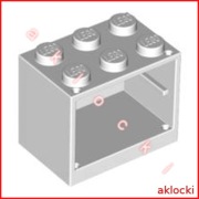 LEGO 4532a SZAFKA 4x3x2 kontener jasny szary/LBG