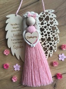 Prezent na dzień nauczyciela aniołek dla nauczyciela makrama