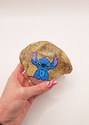 Ręcznie malowany kamień Stitch obraz obrazek 