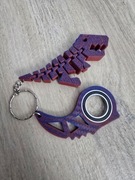Keyspinner + Rex 2w1 TikTok 3D - KeyRambit KeyFlipper 3D Fidget Keychain