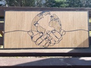 Obraz ziemia w dloniach