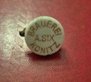 Kapsel porcelanowy- Konitz Brauerei A. Six - Chojnice 