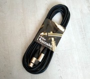 Kabel mikrofonowy XLR - 6 metrów - czarny