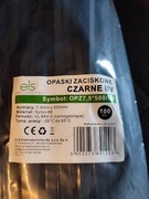 Opaski zaciskowe czarne UV - w kosmos długie 100 sztuk