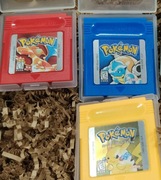 3 gry Pokemon - BLUE RED YELLOW Gameboy Nintendo Color/Advance/Classic NOWE