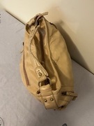 Torebka beżowa z cienkiej skórki