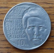 10zł 1967 Maria Skłodowska-Curie