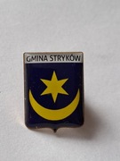 Herb miasta i gmina Stryków przypinka pin odznaka wpinka