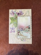 Stara pocztówka pasterz przy kapliczce