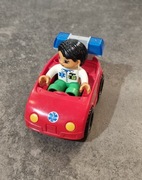 Lego Duplo klocki ratownik medyczny, samochód 